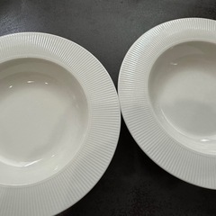 IKEA パスタボウル　皿　2客セット