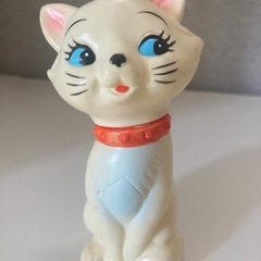 ソフビ人形　貯金箱　猫　ディズニー　レトロ　アンティーク