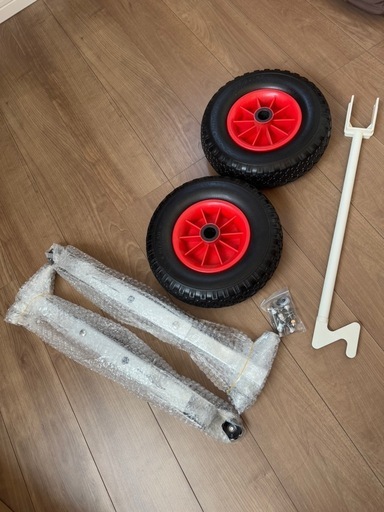 再値下げ‼️【新品未使用】6インチ ゴムボートドーリー(ランチングホイール)