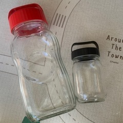 梅酒作りなどに瓶2つの画像
