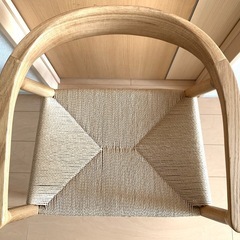 無印良品　オーク材ペーパーコードアームチェアの画像