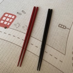 輪島塗り箸・赤黒2膳セット