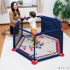 【洗えるベビーサークル/ミッキー&フレンズ美品】の画像