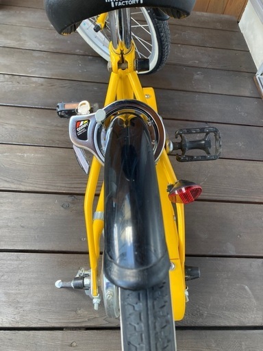 【お取引終了】子ども用自転車　18インチ　補助輪・鍵あり　黄色