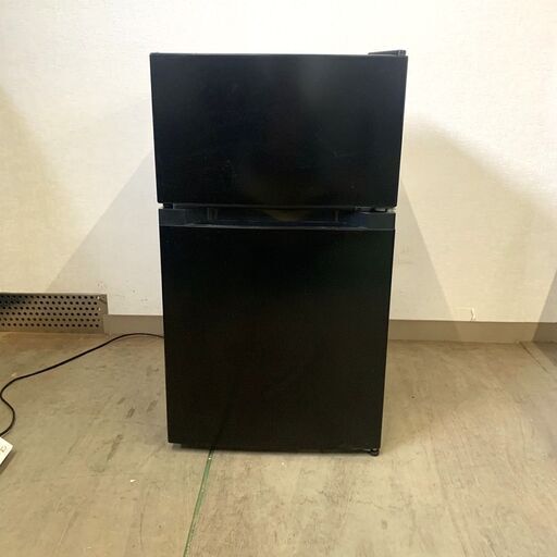伊勢崎店【現状品】gi2-22 アイリスプラザ ノンフロン冷凍冷蔵庫 PRC-B092D-B 2021年製 ※通電・動作確認済・冷凍庫の上部パッキンに切れあり・裏面にキズあり