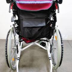 Care-Tec　車椅子　CAH-50SU　動作良好　自走式　ワインレッド　コンフォート　軽量アルミフレーム　ドラム式ブレーキ　ケアテックの画像