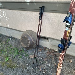 スキー板ビンディング、ストックセットの画像