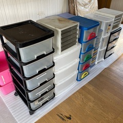 プラスチック製棚、書類引き出し等
の画像