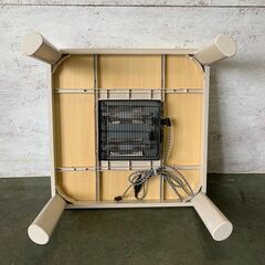 【ジモティ限定特価】 ユアサプライムス カジュアルコタツ KCK-750M 2018年製 こたつ テーブルのみ リバーシブル 動作確認済 Y1002の画像
