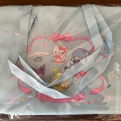サンリオキャラクターズ　ふんわりリボンエンジェルひんやりカゴバッグ　保冷バッグの画像