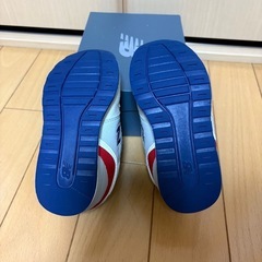 美品　ニューバランス IZ996 14.0cm ベージュ×紺×赤　美品の画像