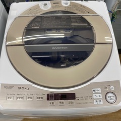 SHARP 全自動洗濯機　2019年製　ES-KSV9D 【トレ...