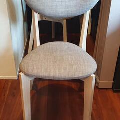 2脚 LOWYA ダイニングチェア 椅子 chairの画像