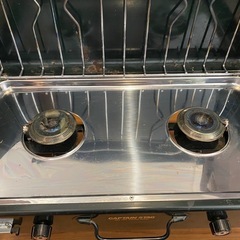 CAPTAIN STAG  キャプテンスタッグ　
 ガスツーバーナーコンロ　M8254グリーンの画像