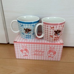 ミッキー&ミニー　ペアマグカップの画像