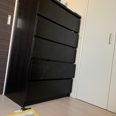 洋服ダンス　黒の画像