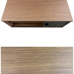 NO.2213 テレビ台 木製 キャスター付き ブラウン 家具 中古
 の画像