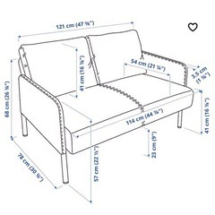IKEA ソファ　2人掛けの画像