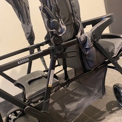 超美品ベビーカー 二人でゴー(1台)【カトージ(KATOJI)】[ベビーカー 背面 二人乗り お出かけ]の画像