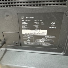 SHARP LC32J10 14年製　動作確認済み　　の画像