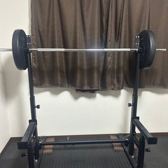 筋トレ　ホームジム　一式　フルセット　ベンチプレス　ダンベル　インクラインベンチ　懸垂バー　ジョイントマットの画像