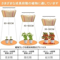 新品❤植物育成ライト  210個 高輝度 2段階調光 水耕栽培の画像