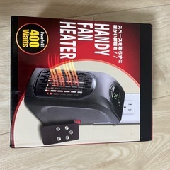 超ミニ電気ファンヒーター 美品の画像