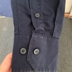 ブラウス シャツ ネイビーの画像