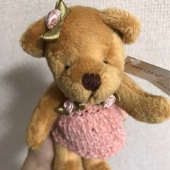 【未使用】テディーベアと猫のフェルトの画像