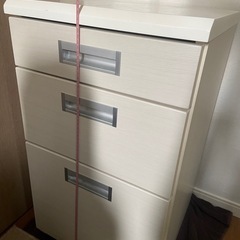 袖机　棚　ホワイト　白の画像