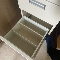 袖机　棚　ホワイト　白の画像