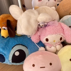 ぬいぐるみ　すみっコぐらし　マリオ　ヨッシー　マイメロ　ちいかわ　ディズニー　オラフ　ねこ　タピオカ
　　の画像