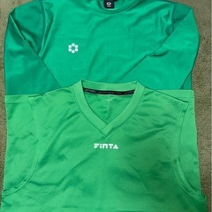 サッカーインナー緑色