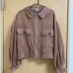 春秋アウターピンクブラウン