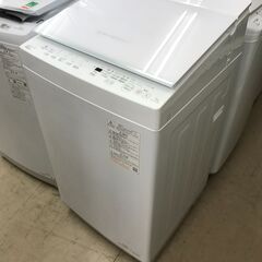 【ジャングルジャングルサカイ石津店】トウシバ　TOSHIBA　洗濯機　AW-7DH3　2023年式　高年式！　7kg　インバータ　ウルトラファインバブル　ガラストップ　 低振動 低騒音 ボディ幅51.5㎝ 新生活　堺市 石津の画像