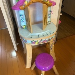 ラプンツェル鏡台おもちゃ中古汚れあり