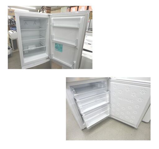 西岡店 冷蔵庫 173Ⅼ 2021年製 2ドア ハイアール JR-NF173B シルバー