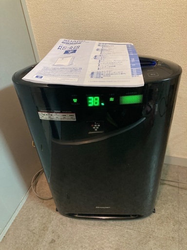 (美品)シャープ　プラズマクラスター　取扱説明書付　空気清浄器　加湿器　花粉症対策