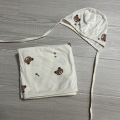 赤ちゃん おくるみ 帽子 セット くま  ベビー 新生児