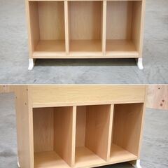【3/2受渡終了】≪yt1836ジ限≫ 美品 絵本棚 マガジンラック アイリスオーヤマ製 絵本ラック ER-6030 ライトメープル えほん棚/ナチュラル系カラー/教科書/新入学/入園/児童/幼児/中古家具/宮城県仙台市 70210-12の画像