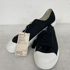 【新品未使用】無印良品 キャンバススニーカー 27.5cm 黒 ...