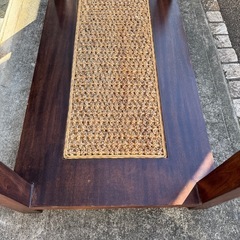 ラタン風アームソファ アジアンソファー セット売りの画像