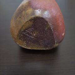 備前焼の花瓶の画像