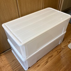 収納家具 収納ケース 衣装ケース  2個セットの画像