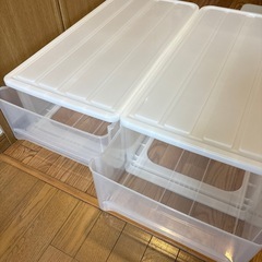 収納家具 収納ケース 衣装ケース  2個セットの画像