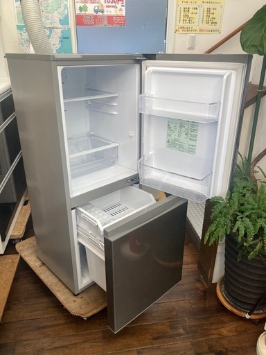 ★〚店頭決済も可能〛【北九州市限定】【アクア】2ドア冷蔵庫  2021年製  126L［AQR-13K］【3か月保証★配達に設置込】【