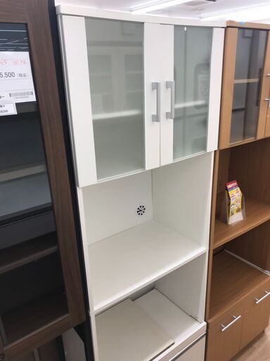 ★ジモティ割あり★食器棚　ホワイト　 H178×W60×D38　 クリーニング済み KJ8474