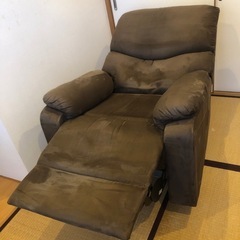 1人用　リクライニングソファー　ニトリの画像
