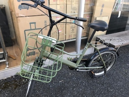★ジモティ割あり★ ミニ自転車　２０インチ　グリーン   動作確認／クリーニング済み KJ8476