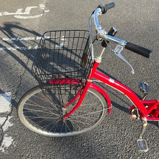 赤の自転車　決めました